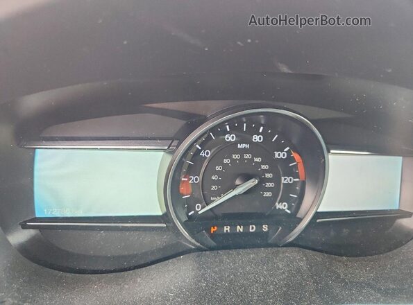 1FM5K8D89GGC70694 2016 FORD EXPLORER Red Instrument cluster view