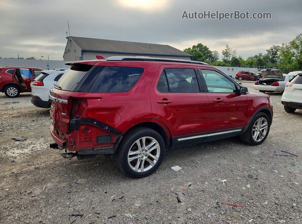 1FM5K8D89GGC70694 2016 FORD EXPLORER Red Rear right