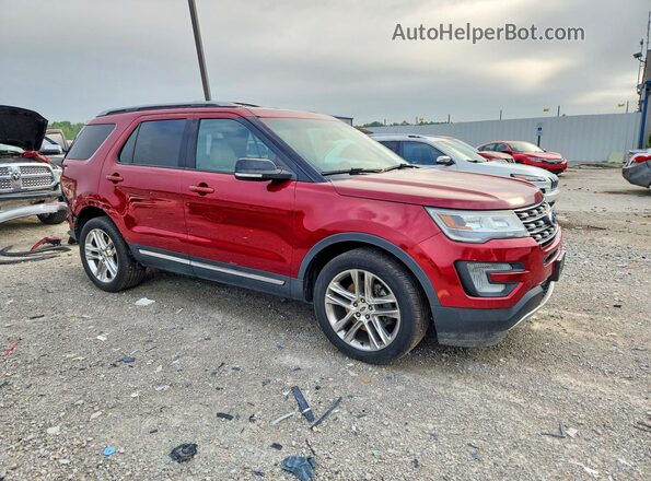 1FM5K8D89GGC70694 2016 FORD EXPLORER Red Front right