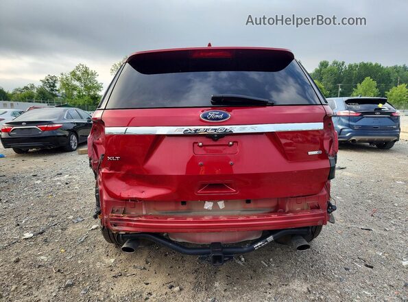 1FM5K8D89GGC70694 2016 FORD EXPLORER Red Rear view