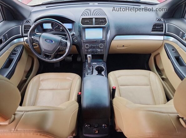 1FM5K8D89GGC70694 2016 FORD EXPLORER Red Dashboard view