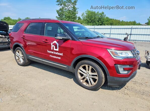 1FM5K8D89GGC80710 2016 FORD EXPLORER Red Առջևի աջ