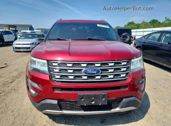 1FM5K8D89GGC80710 2016 FORD EXPLORER Red Դիմացի տեսք