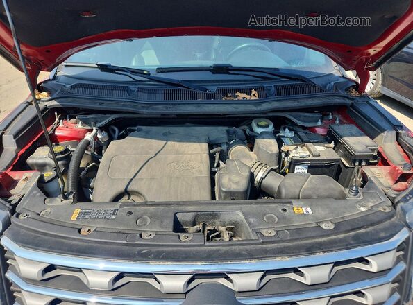 1FM5K8D89GGC80710 2016 FORD EXPLORER Red Շարժիչի բաժամունքի տեսք