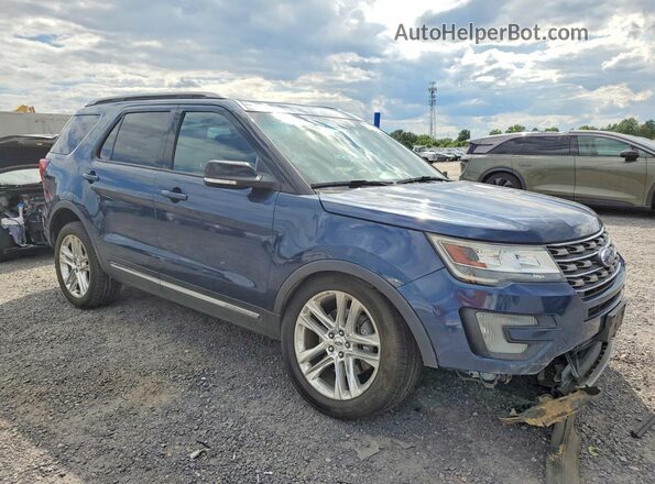 1FM5K8D89GGD19246 2016 FORD EXPLORER Blue Front right