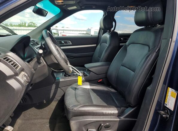1FM5K8D89GGD19246 2016 FORD EXPLORER Blue Front interior view
