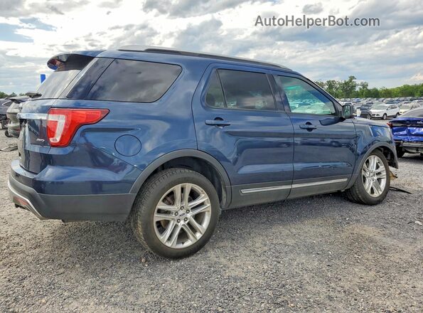 1FM5K8D89GGD19246 2016 FORD EXPLORER Blue Rear right