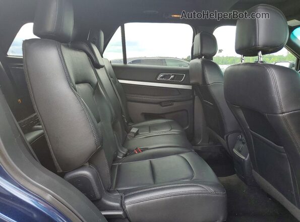 1FM5K8D89GGD19246 2016 FORD EXPLORER Blue Rear interior view