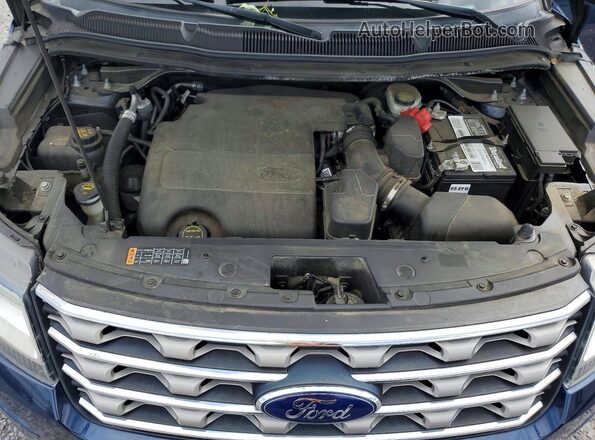 1FM5K8D89GGD19246 2016 FORD EXPLORER Blue Engine compartment view