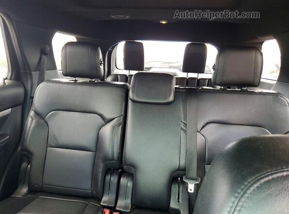 1FM5K8D89GGD19246 2016 FORD EXPLORER Blue Rear seats view
