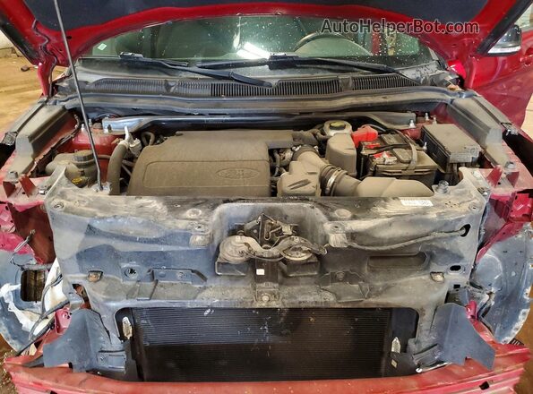 1FM5K8D89HGA02326 2017 FORD EXPLORER Red Engine compartment view