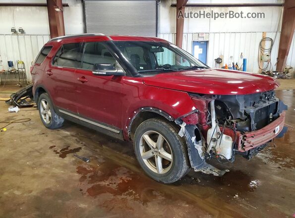 1FM5K8D89HGA02326 2017 FORD EXPLORER Red Front right