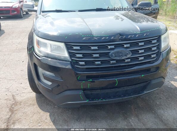 1FM5K8D89HGA10071 2017 FORD EXPLORER Black Widok z przodu