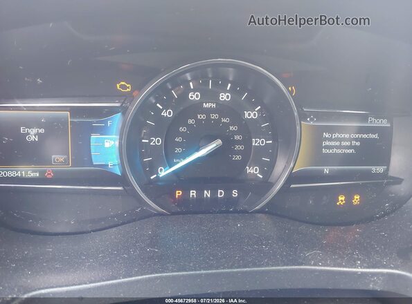 1FM5K8D89HGA10071 2017 FORD EXPLORER Black Widok tylnych siedzeń
