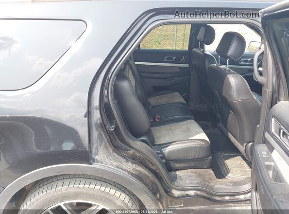1FM5K8D89HGA10071 2017 FORD EXPLORER Black Widok naklejki z numerem VIN