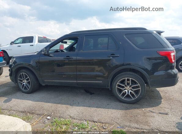 1FM5K8D89HGA10071 2017 FORD EXPLORER Black Widok wnętrza 360 stopni