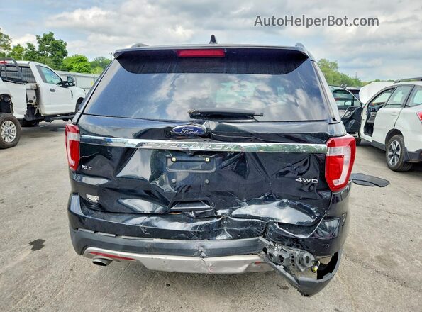 1FM5K8D89HGA19787 2017 FORD EXPLORER Black უკანა ხედი
