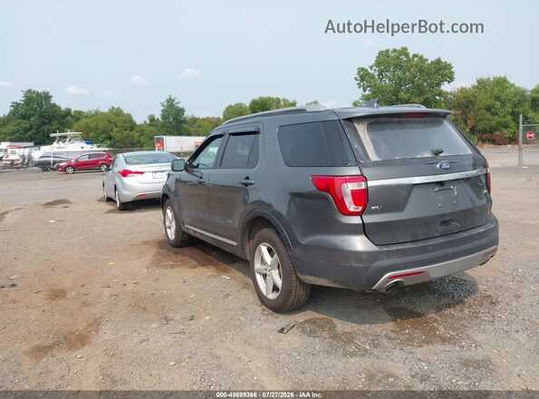 1FM5K8D89HGA66530 2017 FORD EXPLORER Gray Rear left