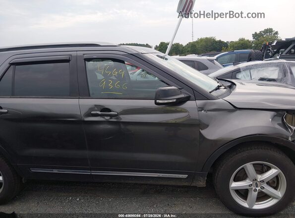 1FM5K8D89HGA66530 2017 FORD EXPLORER Gray Rear interior view