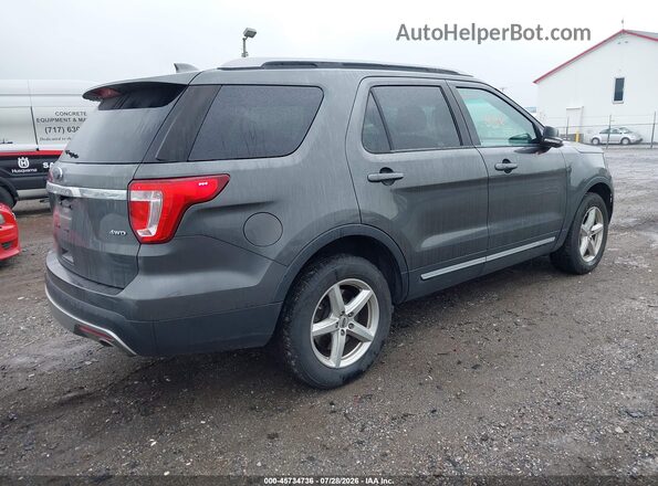 1FM5K8D89HGA73025 2017 FORD EXPLORER Gray უკანა მარჯვენა