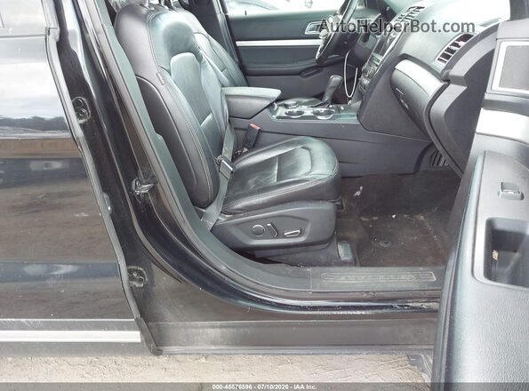 1FM5K8D89HGB36799 2017 FORD EXPLORER Black წინა სალონის ხედი