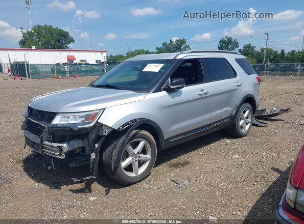 1FM5K8D89HGD18566 2017 FORD EXPLORER Silver Front left