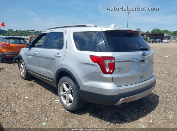 1FM5K8D89HGD18566 2017 FORD EXPLORER Silver Rear left