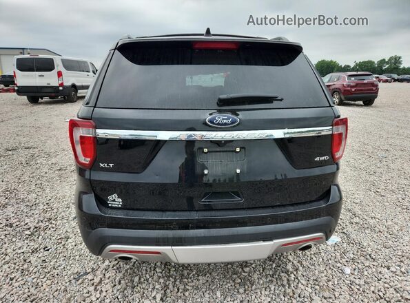 1FM5K8D89HGD81893 2017 FORD EXPLORER Черный Вид сзади