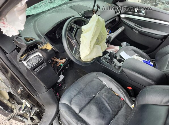 1FM5K8D89HGD81893 2017 FORD EXPLORER Черный Вид панели приборов