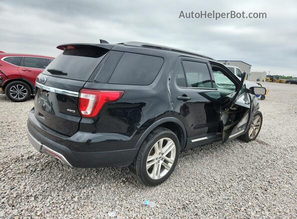 1FM5K8D89HGD81893 2017 FORD EXPLORER Черный Задняя правая четверть