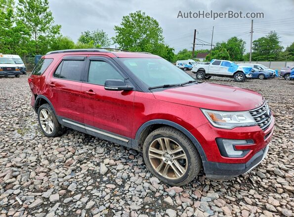 1FM5K8D89HGE18246 2017 FORD EXPLORER Red Առջևի աջ