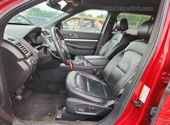 1FM5K8D89HGE18246 2017 FORD EXPLORER Red Սալոնի դիմացի տեսք