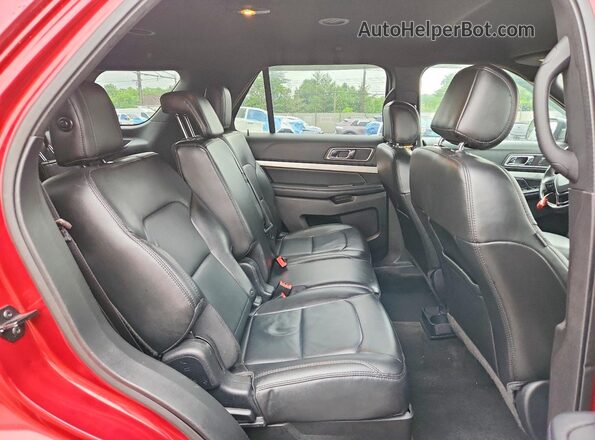 1FM5K8D89HGE18246 2017 FORD EXPLORER Red Սալոնի հետևի տեսք