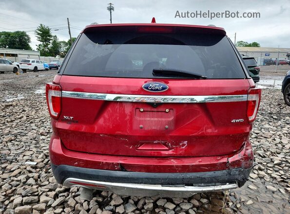 1FM5K8D89HGE18246 2017 FORD EXPLORER Red Հետևի տեսք