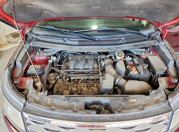 1FM5K8D89JGA30665 2018 FORD EXPLORER Maroon Вид підкапотного простору