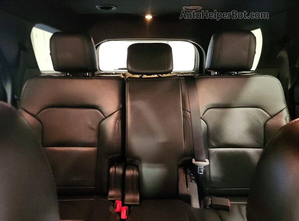 1FM5K8D89JGA34652 2018 FORD EXPLORER Gray Rear seats view