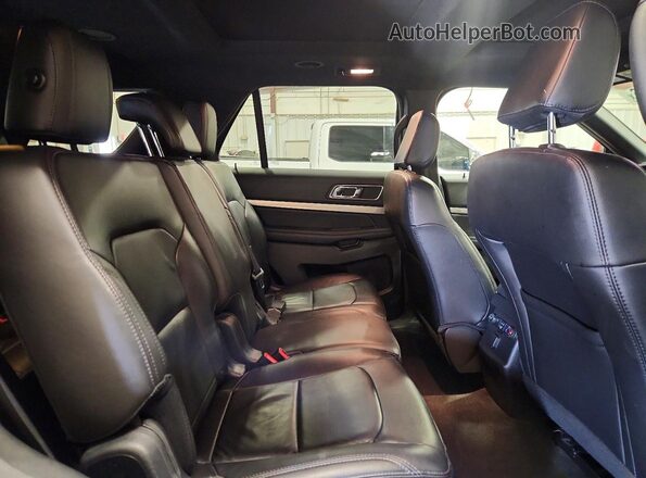 1FM5K8D89JGA34652 2018 FORD EXPLORER Gray Rear interior view