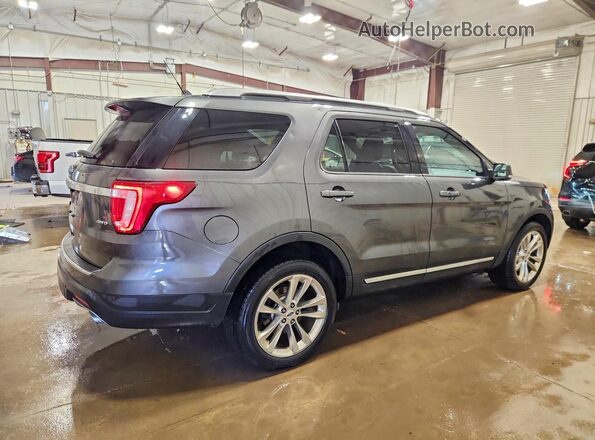 1FM5K8D89JGA34652 2018 FORD EXPLORER Gray Rear right