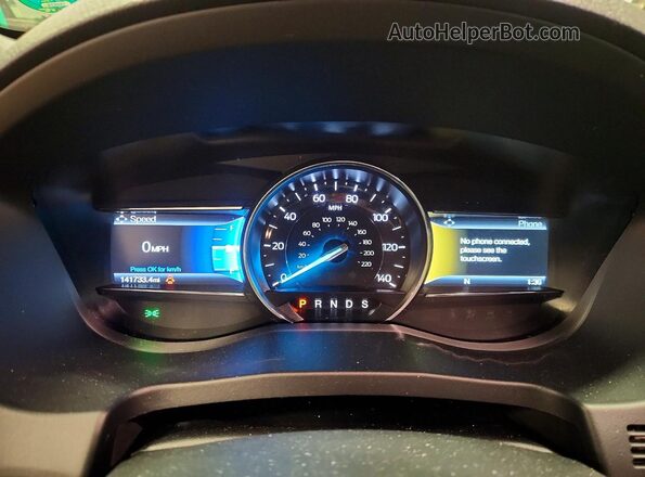 1FM5K8D89JGA34652 2018 FORD EXPLORER Gray Instrument cluster view