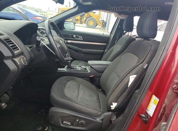 1FM5K8D89JGA54285 2018 FORD EXPLORER Красный Вид салона спереди