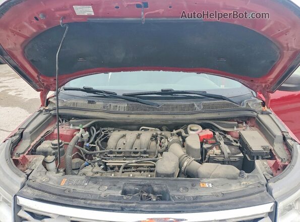 1FM5K8D89JGA54285 2018 FORD EXPLORER Красный Вид подкапотного пространства