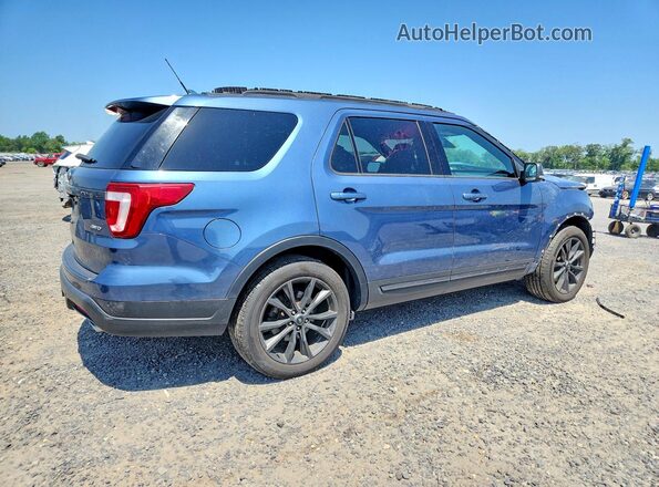 1FM5K8D89JGB14534 2018 FORD EXPLORER Blue Задня права чверть