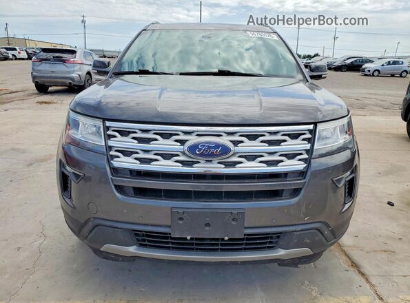 1FM5K8D89JGC24533 2018 FORD EXPLORER Серый Вид спереди