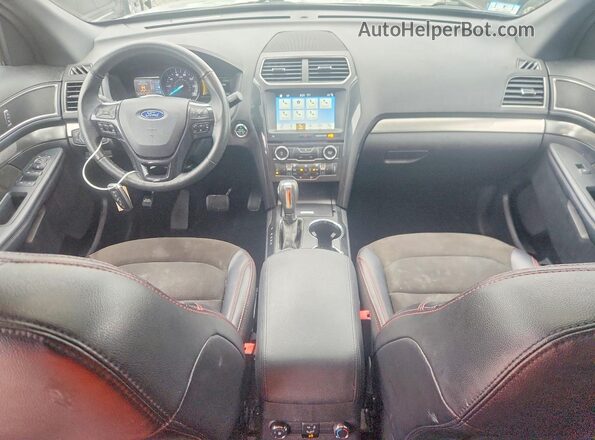1FM5K8D89JGC89110 2018 FORD EXPLORER Silver Առջևի վահանակի տեսք