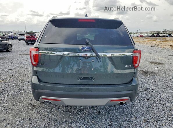 1FM5K8D8XGGA29307 2016 FORD EXPLORER Green Widok z tyłu