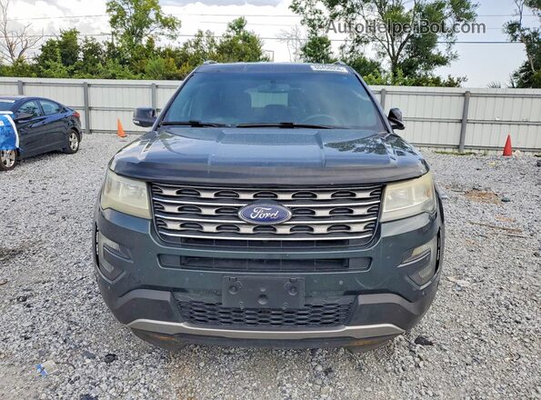 1FM5K8D8XGGA29307 2016 FORD EXPLORER Green Widok z przodu