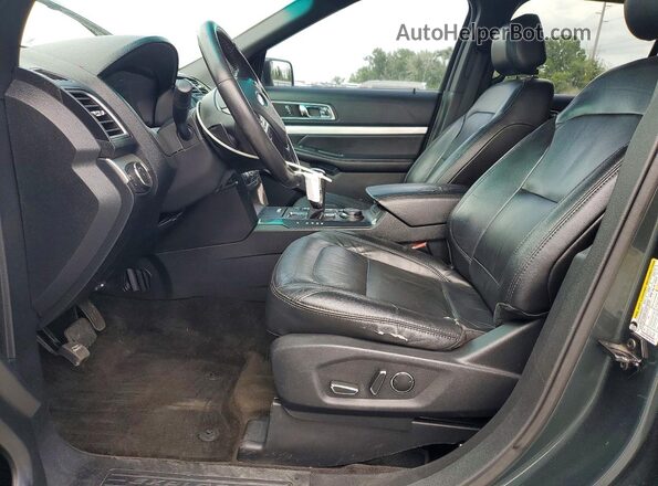 1FM5K8D8XGGA29307 2016 FORD EXPLORER Green Widok wnętrza z przodu