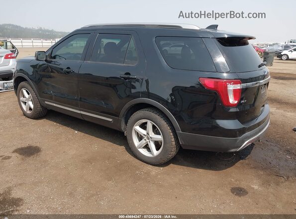 1FM5K8D8XGGA77485 2016 FORD EXPLORER Black Задня ліва чверть