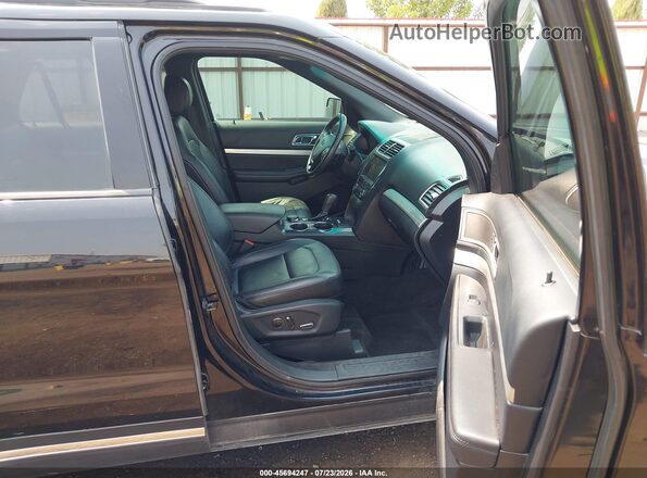 1FM5K8D8XGGA77485 2016 FORD EXPLORER Black Вид салону спереду