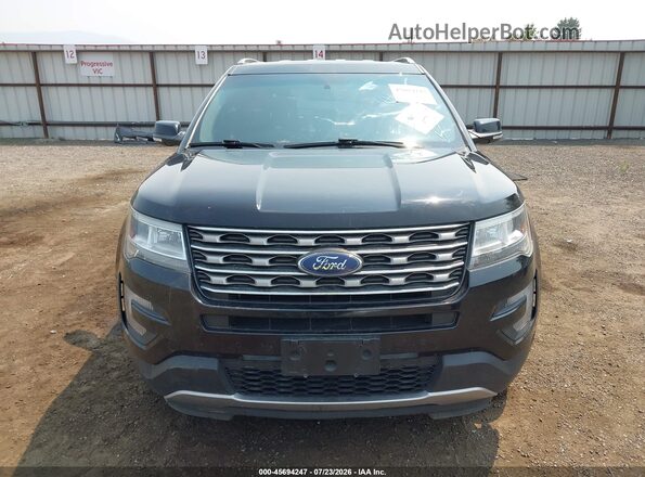 1FM5K8D8XGGA77485 2016 FORD EXPLORER Black Вид задньої частини салону